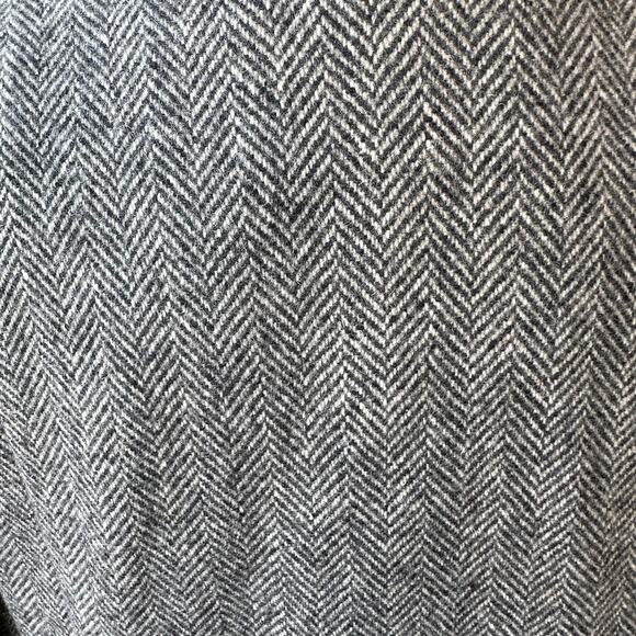 Vintage Women’s Wool Herringbone Coat M Alorna USA Union Made Gray 1970's 80's - Picture 4 of 11